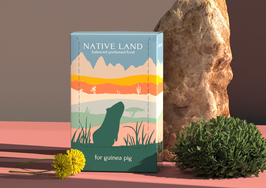 Порционный корм для грызунов Native Land